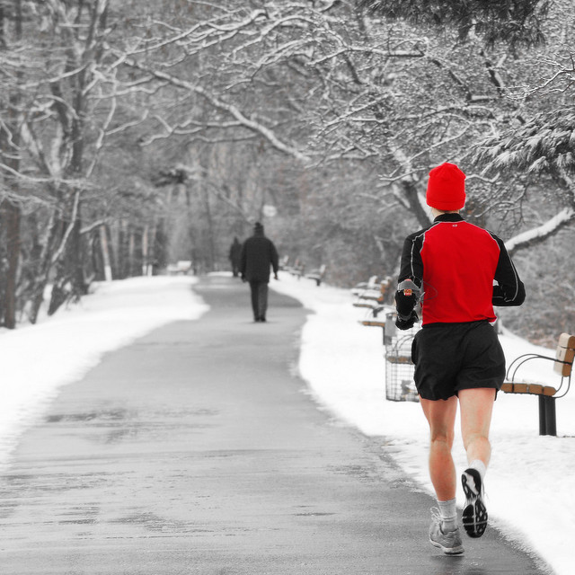 winter jog